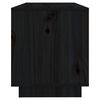 vidaXL TV Cabinet Black 74x34x40 cm Solid Wood Pine