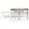 vidaXL Bookcase Bed without Mattress White 180x200 cm Super King Solid Wood Pine