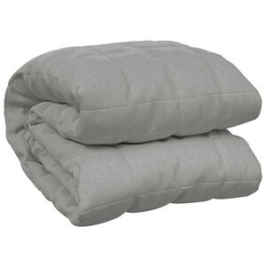 vidaXL Weighted Blanket Grey 155x220 cm 11 kg Fabric