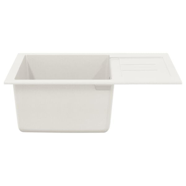 vidaXL Sink White 620 x 500 mm 80% Quartz and 20% Resin