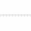 vidaXL Garden Fence with Spear Top Steel 1673x100 cm Black