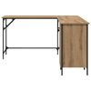 vidaXL Desk Artisan Oak 141 x 141 x 75 cm Engineered Wood