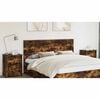 vidaXL Headboard Smoked Oak 200 cm Engineered Wood
