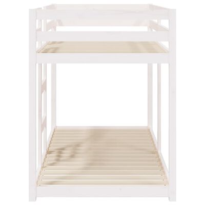 vidaXL Bunk Bed White 90x200 cm Solid Wood Pine