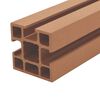 vidaXL Fence Posts 3 pcs WPC 185 cm