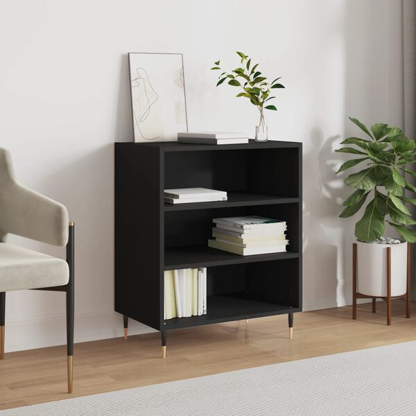 vidaXL Sideboard Black 57x35x70 cm Engineered Wood