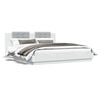 vidaXL Bed Frame without Mattress White 200x200cm