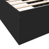 vidaXL Bed Frame without Mattress Black 100x200 cm