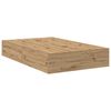 vidaXL Storage Bed Frame Artisan Oak 120 x 200 cm Engineered Wood