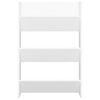 vidaXL Wall Shoe Cabinets 2 pcs White 60x18x90 cm Engineered Wood