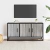 vidaXL TV Cabinet Grey Sonoma 100x35x50 cm Engineered Wood and Metal