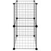 vidaXL 8-Panel Pet Cage Black 35x35 cm Steel