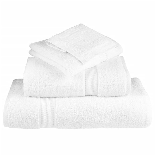 vidaXL Premium Wash Towels "SOLUND" 10 pcs White 30x30 cm 600 gsm