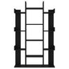 vidaXL Book Cabinet Black 86x25.5x140 cm Engineered Wood