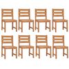 vidaXL 9 Piece Garden Dining Set Solid Wood Teak
