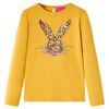 Kids' T-shirt with Long Sleeves Ochre 140