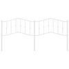 vidaXL Metal Replace Headboard White 200 cm