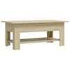 vidaXL Coffee Table Sonoma Oak 102x55x42 cm Engineered Wood