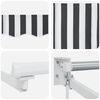 vidaXL Retractable Awning Anthracite and White 4.5x3 m Fabric&Aluminium
