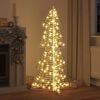 vidaXL Christmas Tree with 160 LEDs Warm White 150 cm PET