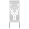 vidaXL Garden Privacy Screen Silver 50 x 140 cm Galvanised steel