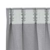 vidaXL Blackout Curtains with Rings 2 pcs Light Grey 245 x 140 cm