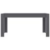 vidaXL Dining Table Grey 160x80x76 cm Engineered Wood