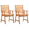 vidaXL 3 Piece Garden Dining Set Solid Wood Acacia
