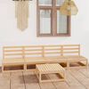 vidaXL 5 Piece Garden Lounge Set Solid Wood Pine