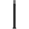 vidaXL Outdoor Floor Lamp with Sensor Black 110 cm Aluminium