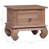 vidaXL Bedside Cabinet 45x35x40 cm Solid Teak Wood