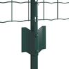 vidaXL Fence with Post Green 0.6 x 25 m Steel and PVC
