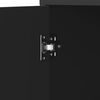 vidaXL Bathroom Cabinet Black 30x30x183.5 cm Engineered Wood