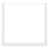 vidaXL Dining Table Legs U-Shaped 3 pcs White 90x(72-73) cm Steel