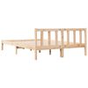 vidaXL Extra Long Bed Frame without Mattress 140x210 cm Solid Wood Pine