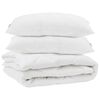 vidaXL Duvet with Pillow 3 pcs White Microfiber