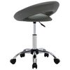 vidaXL Rolling Work Chair Grey Faux Leather