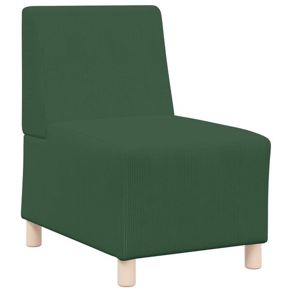 vidaXL Modular Sofa Unit Armless Jungle Green 55 x 74 x 82 cm