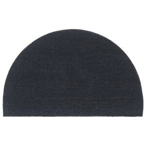 vidaXL Door Mat Dark Grey Half Round 50x80 cm Tufted Coir