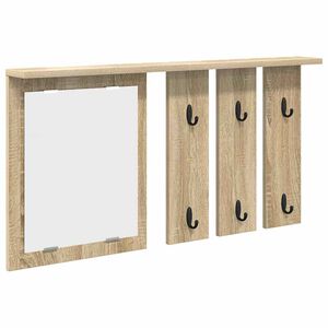 vidaXL Wall-Mounted Coat Rack Wall-Mounted Sonoma oak 85 x 10 x 45 cm