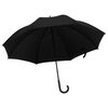 vidaXL Umbrella | Black | Fabric | Large | Foldable | Patio Umbrella | Round