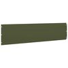 vidaXL Lawn Edgings 10 pcs Olive Green 25x103 cm Cold-rolled Steel