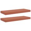 vidaXL Wall Shelf 2 pcs Red 60 x 23 x 4 cm Engineered Wood