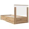vidaXL Bed Frame with Drawer Artisan Oak 90 x 200 cm Engineered Wood