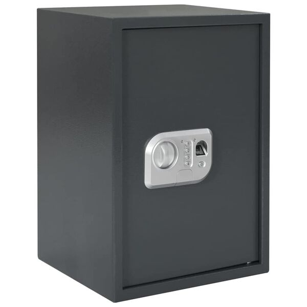 vidaXL Digital Safe with Lock Dark grey 35 x 31 x 50 cm Steel
