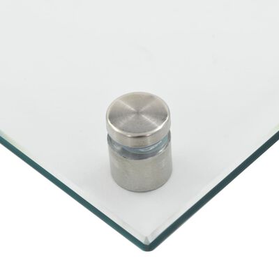 vidaXL Kitchen Backsplash Transparent 70x40 cm Tempered Glass