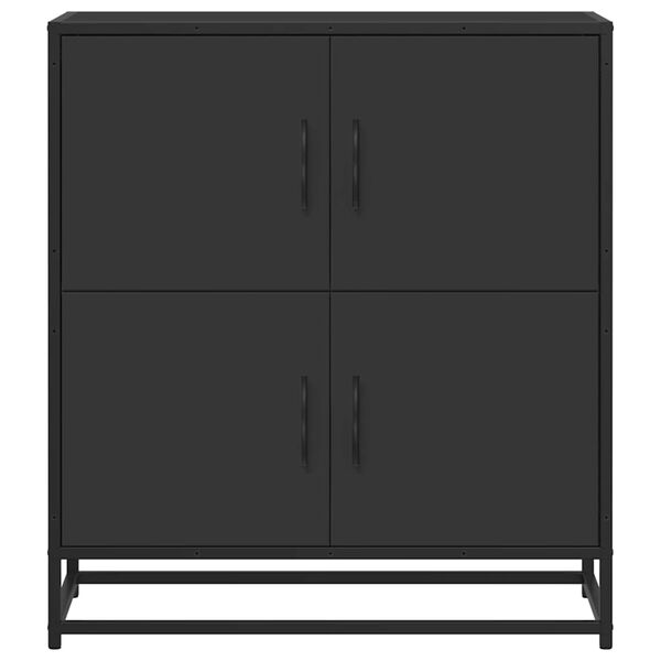 vidaXL Sideboard Black 68x35x76 cm Engineered Wood