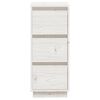 vidaXL Sideboards 2 pcs White 32x34x75 cm Solid Wood Pine