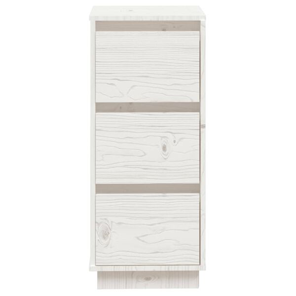 vidaXL Sideboards 2 pcs White 32x34x75 cm Solid Wood Pine
