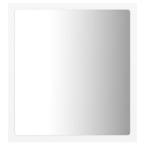 vidaXL LED Bathroom Mirror White 40x8.5x37 cm Acrylic